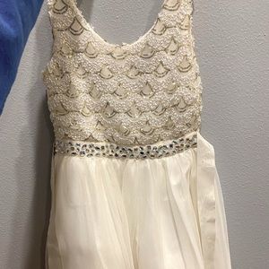 Sparkly Ivory party dress, size 1.